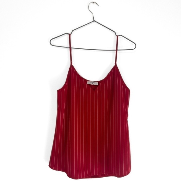 Babaton Tops - Babaton | Aritzia Red/White Pinstripe Flowy Tank Top Size XS